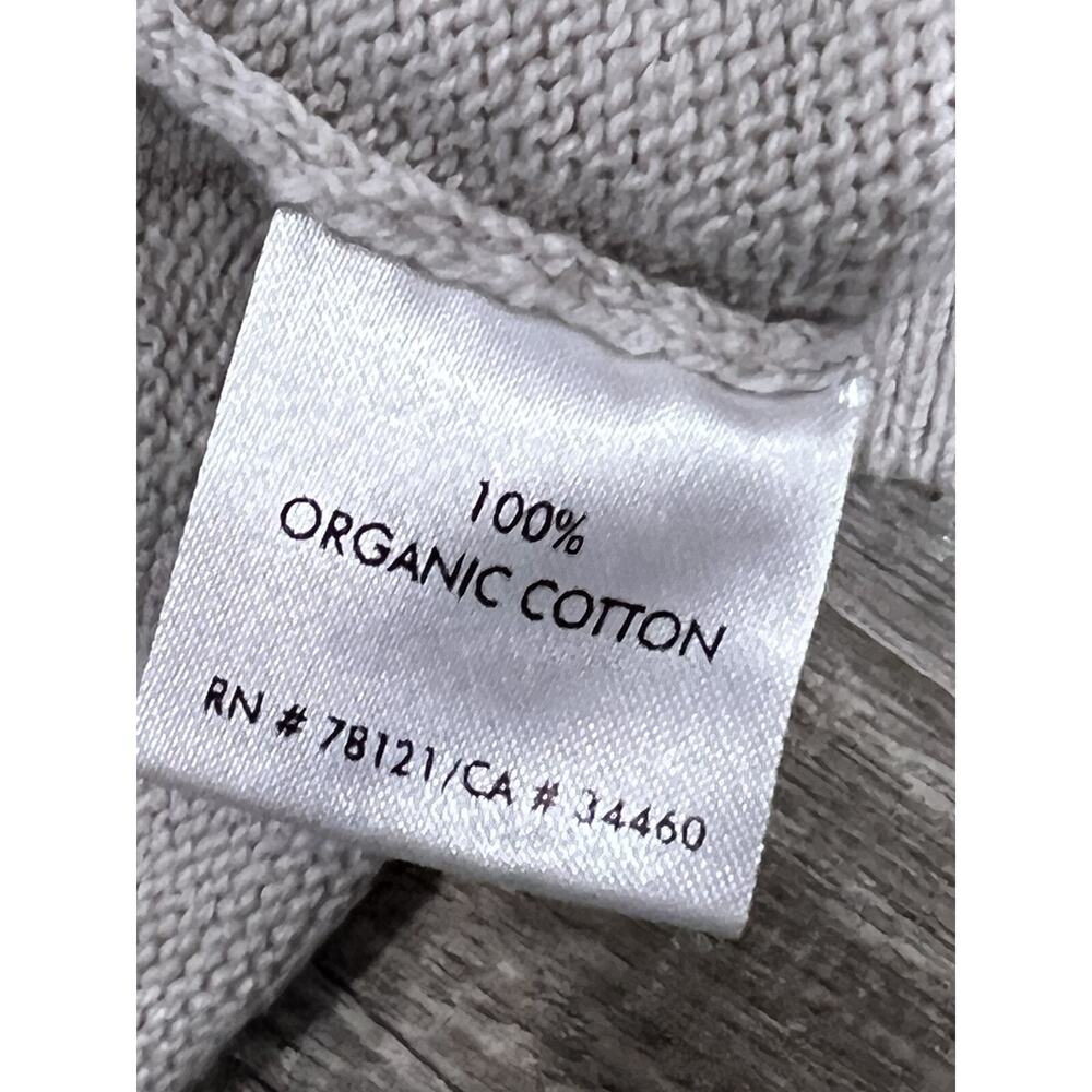 Eileen Fisher Women 100% Organic Cotton Waterfall Cardigan Gray Size M A000887 - Picture 9 of 9